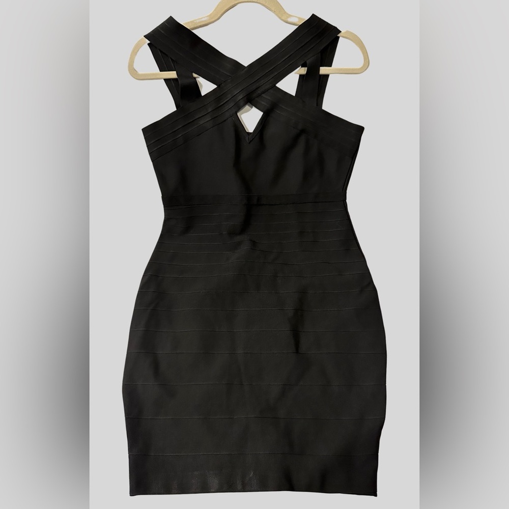 Stella Luce Black Bodycon Dress Size Large